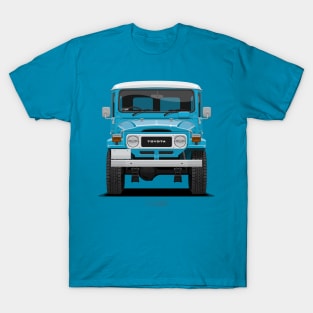 TLC FJ40 Hardtop Sky Blue Front T-Shirt